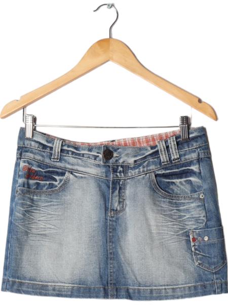 Jeans-Minirock