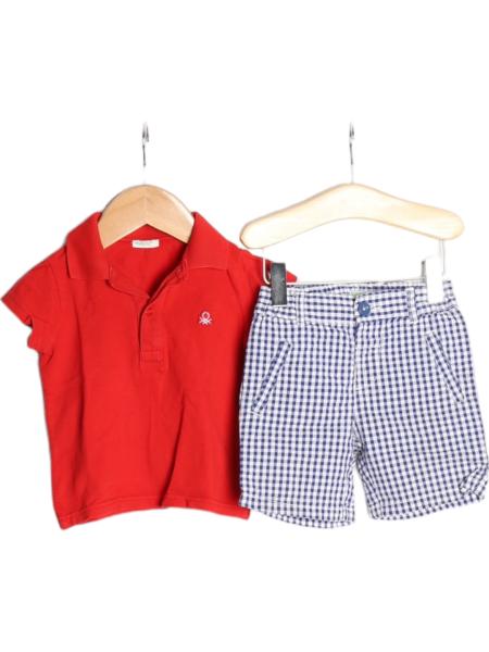 Baby Poloshirt und Shorts