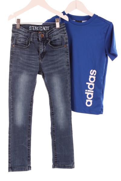 Kinder Jeans und T-Shirt