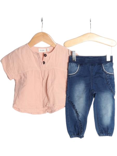 Baby Bluse und Jeggings