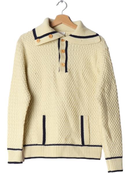 Vintage Kragen-Pullover