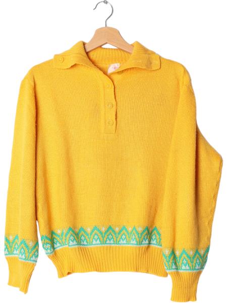 Vintage Pullover mit Kragen