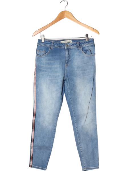 Skinny Jeans mit seitlichen Streifen