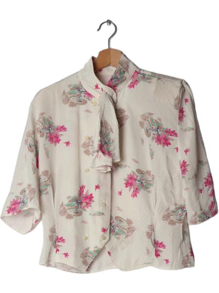 Vintage Bluse mit Schulterpolstern