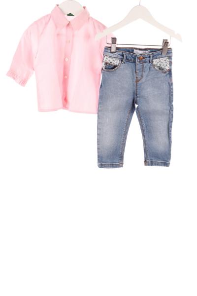 Baby Bluse und Skinny Jeans
